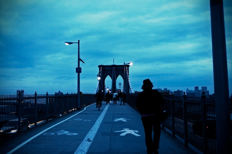 Walking the Brooklyn Bridge